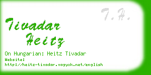 tivadar heitz business card